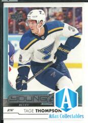 2017-18 Upper Deck #228 Tage Thompson Young Guns RC
